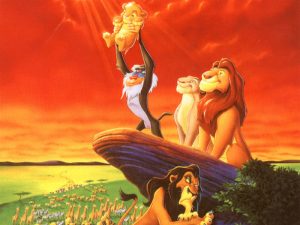La naissance de Simba est fêté à la hauteur de son rang royal (au grand dam de Scar)